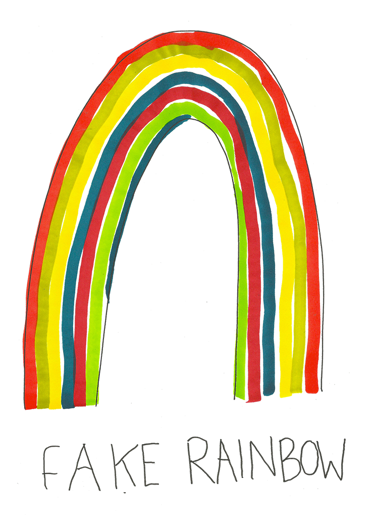 fake rainbow
